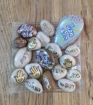 צלחת חלוקים מילים וברכות מכל הלב-&nbsp;עינת