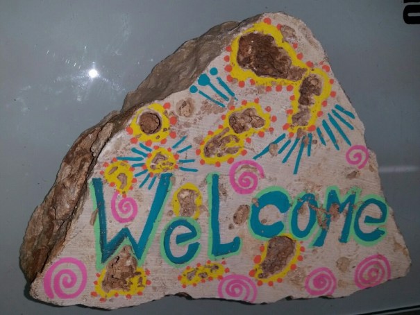 שלט כניסה אבן זוהר